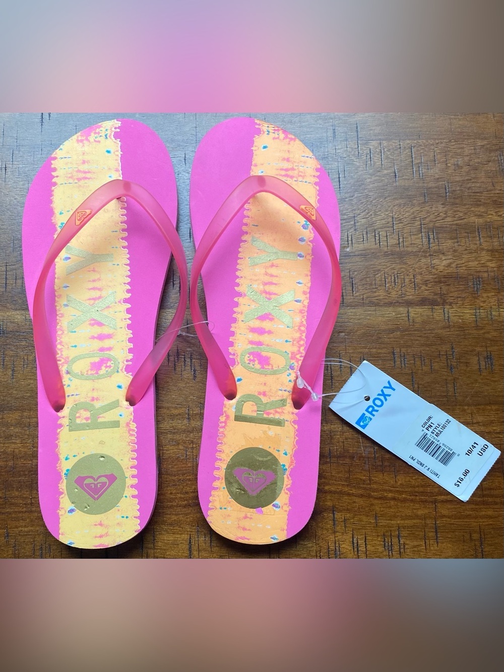 •NWT•Roxy Viva Jelly Flips Flops
